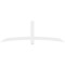 Ekena Millwork Bellingham Architectural Grade PVC Gable Bracket, 84"W x 28"H x 2"D x 4"F, 8/12 Pitch GBP084X28X0204BEL00 - alternate 5